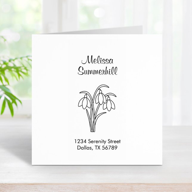 Sello De Caucho Campanillas - Dirección de flores de primavera (Subido por el creador)