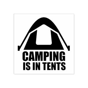 Sello De Caucho Camping en tiendas