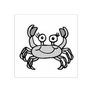 Sello De Caucho Cangrejo Cute Little Sea Crab