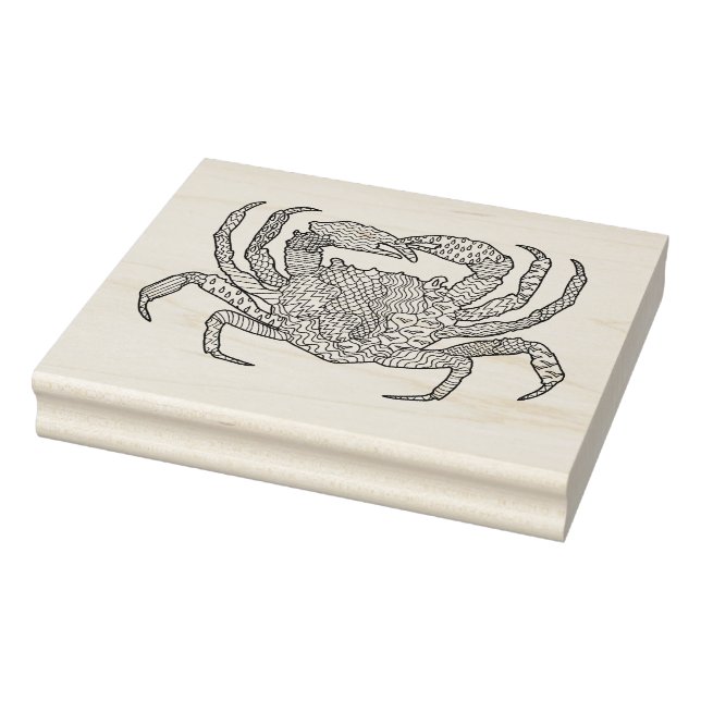 Sello De Caucho Cangrejo Zendodle (Sello)