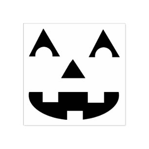 Sello De Caucho Cara de calabaza de Halloween