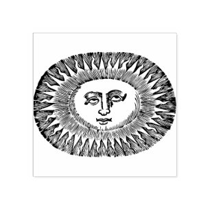 Sello De Caucho Cara de sol