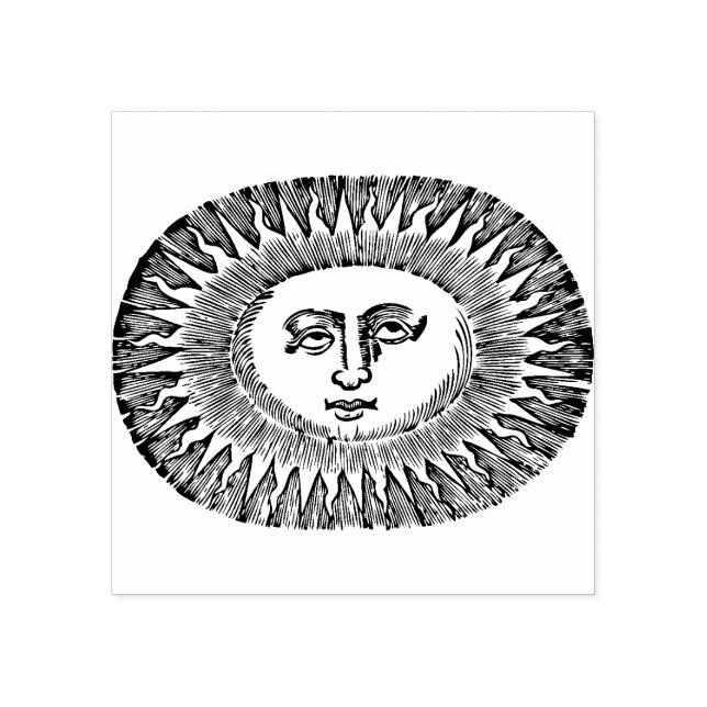 Sello De Caucho Cara de sol (Impresión)