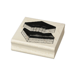 Sello De Caucho Caramel de pan corto de Millionaire cubre comida d