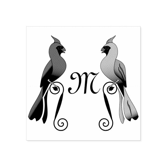 Sello De Caucho Cardenal norte SongBird (Impresión)