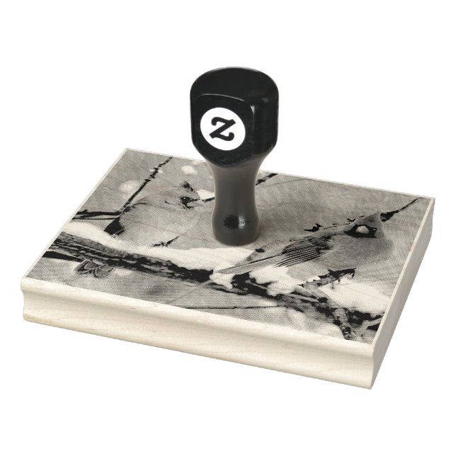 Sello De Caucho cardenales masculinos y femeninos (Sello)