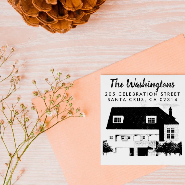 Sello De Caucho Cargar tu propia foto de la dirección de devolució (Subido por el creador)