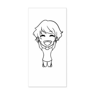 Sello De Caucho Caricatura de artesanías c1e4p20 narración