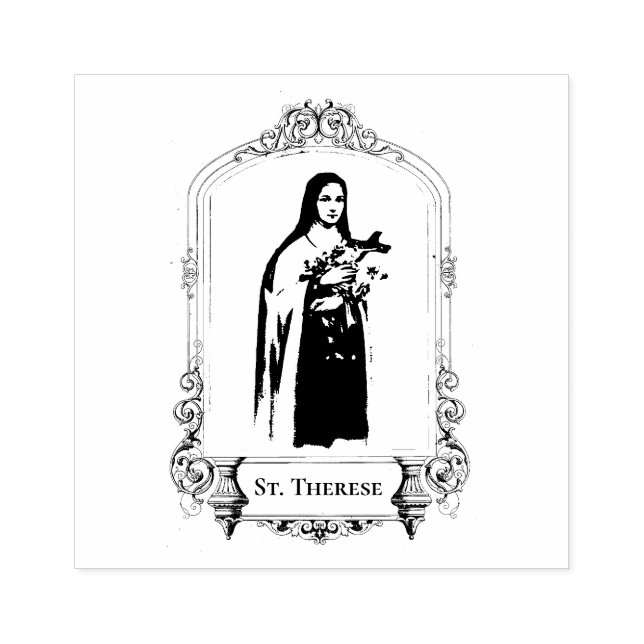 Sello De Caucho Carmelita Saint-Therese (Impresión)