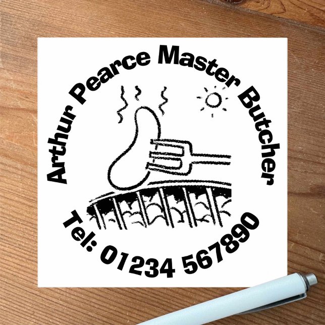 Sello De Caucho Carnicero De Carne Fresca. Tienda de carniceros (Subido por el creador)