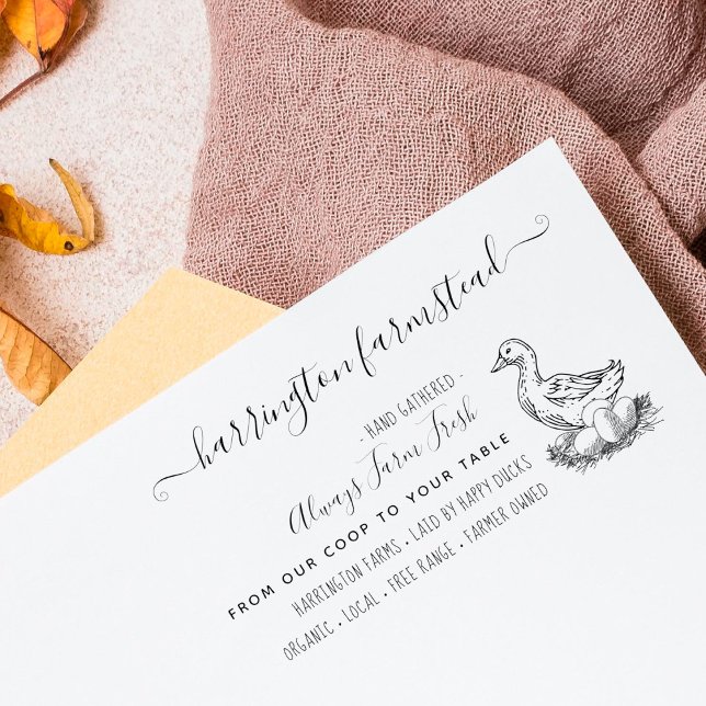 Sello De Caucho Cartón de huevo fresco de la granja familiar de pa (Subido por el creador)