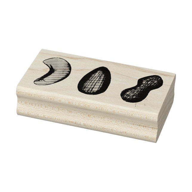 Sello De Caucho Cashew Almond Peanut Nueces de cacahuete Comida (Sello)