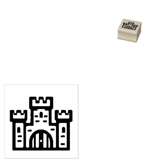 Sello De Caucho Castle Rubber Stamp (Sellado)
