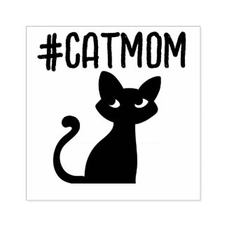 SELLO DE CAUCHO CAT MOM BLACK CAT RUBBER STAMP