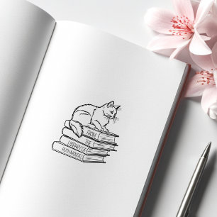 Sello De Caucho Catálogo de biblioteca de cutas, Personalizado