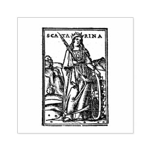 Sello De Caucho Caterina de Siena Religiosa