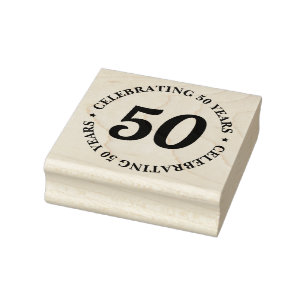 Sello De Caucho Celebrando 50 años 550 cumpleaños