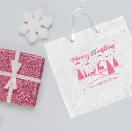 Sello De Caucho Cereza de ciervo y árboles de navidad