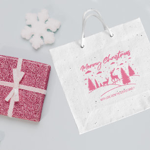 Sello De Caucho Cereza de ciervo y árboles de navidad