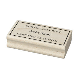 Sello De Caucho Certificado de autenticidad hecho a mano