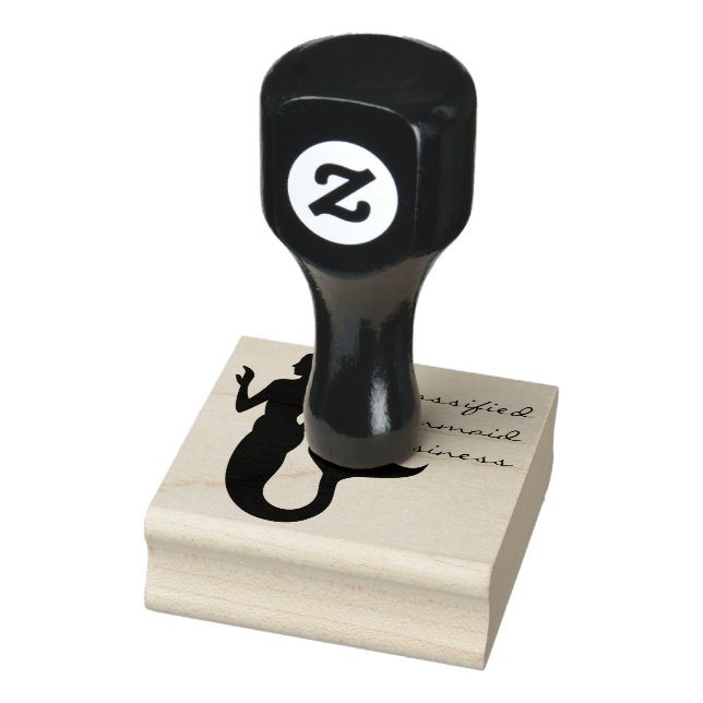 Sello De Caucho Chica Mermaid Business Sea (Sello)