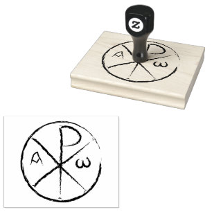 Sello De Caucho Christogram Chi-Rho