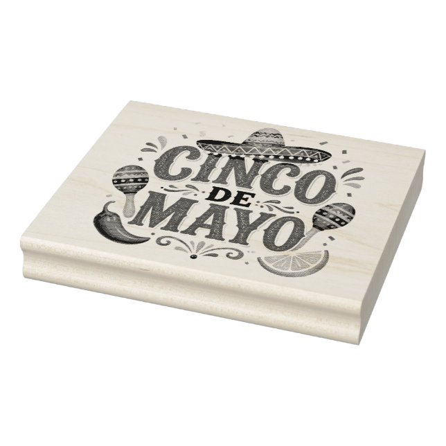 Sello De Caucho Cinco de mayo (Sello)