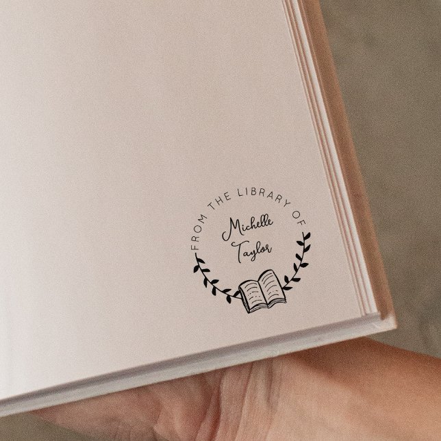 Sello De Caucho Círculo del libro de la biblioteca de (Subido por el creador)