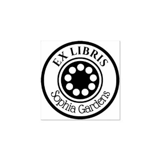 Sello De Caucho Círculos redondos de Ex Libris