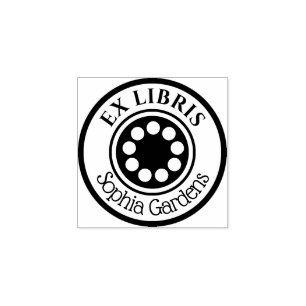 Sello De Caucho Circunferencia de Ex Libris