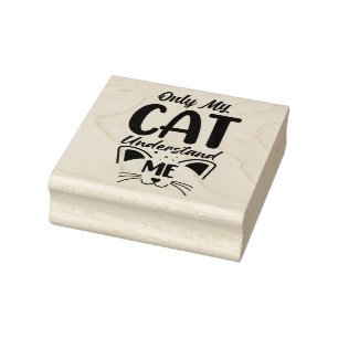 Sello De Caucho Cita de gato