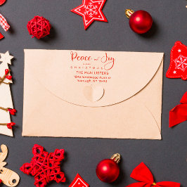 Sello De Caucho Cita de Paz y Alegría Holly Dirección de guión cap