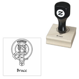 Sello De Caucho Clan Bruce Escudo Rubber Stamp