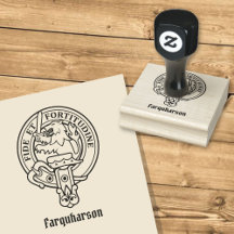 Clan Farquharson Escudo Rubber Stamp