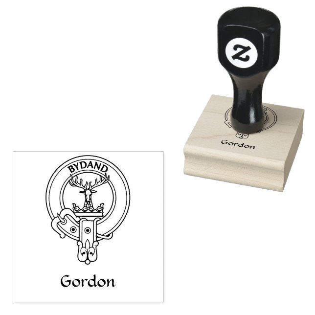 Sello De Caucho Clan Gordon Escudo Rubber Stamp (Sellado)