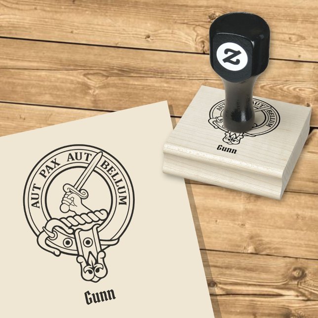 Sello De Caucho Clan Gunn Escudo Rubber Stamp (Subido por el creador)