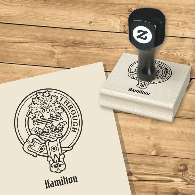 Sello De Caucho Clan Hamilton Escudo Rubber Stamp (Subido por el creador)