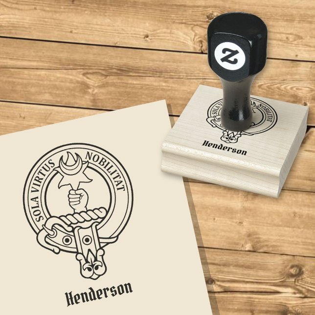 Sello De Caucho Clan Henderson Escudo Rubber Stamp (Subido por el creador)