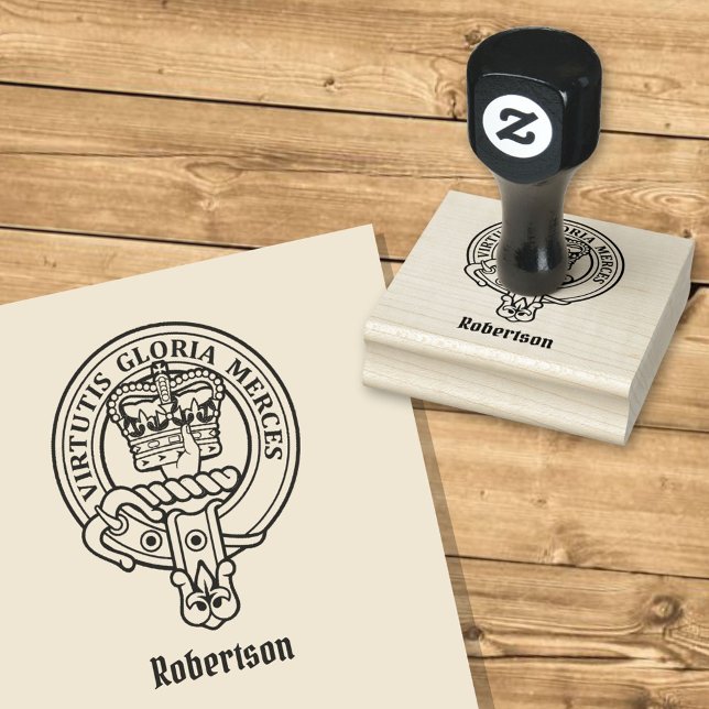 Sello De Caucho Clan Robertson Escudo Rubber Stamp (Subido por el creador)