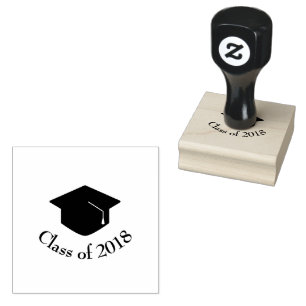Sello De Caucho Clase de tapón de graduación negro de 20xx