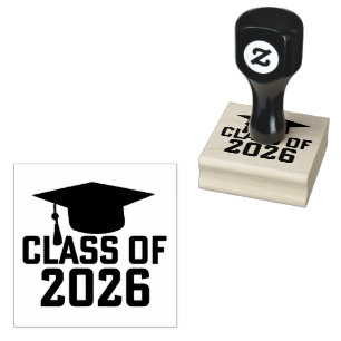 Sello De Caucho Clase Letterman de 2026 Graduación