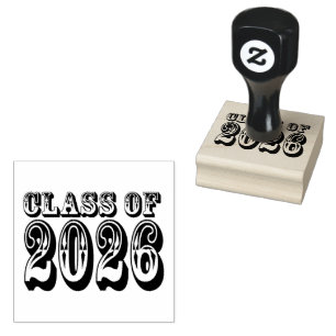 Sello De Caucho Clase Occidental de Graduación 2026