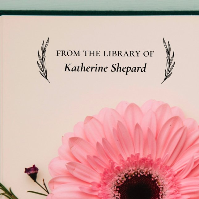 Sello De Caucho Clásico del libro personalizado "De la biblioteca  (Subido por el creador)