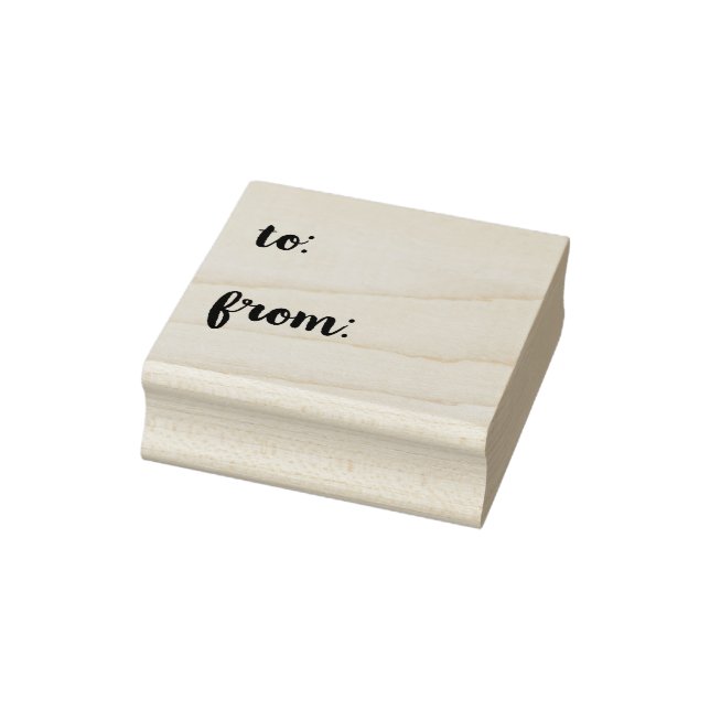 Sello De Caucho Clásico Desde y hacia (Sello)