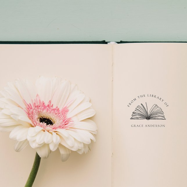 Sello De Caucho Clásico Elegante De La Biblioteca De Nombre Person (Subido por el creador)