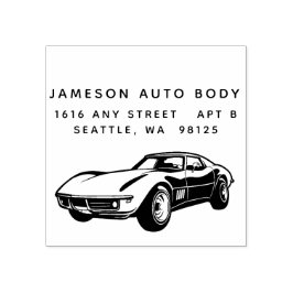 Sello De Caucho Classic Sports Car Rubber Stamp
