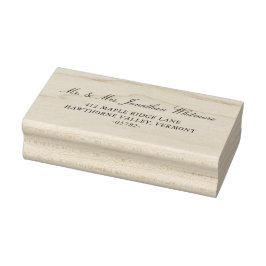 Sello De Caucho Classic Wedding  Calligraphy Wedding Address Stamp