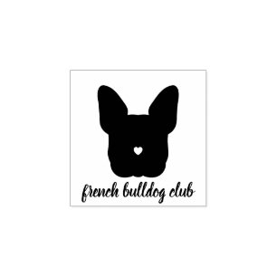 Sello De Caucho Club de Bulldog Francés