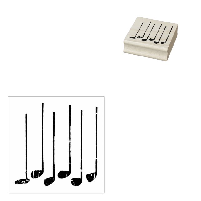 Sello De Caucho Clubes de golf (Sellado)