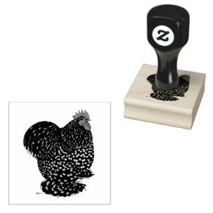 Sello De Caucho Cochin: Rooster Mottled